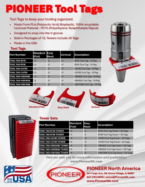 Pioneer Tool Tags